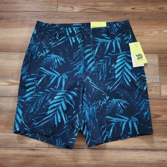 All in Motion Hybrid Swim Shorts Mens S Blue NEW - Picture 1 of 9